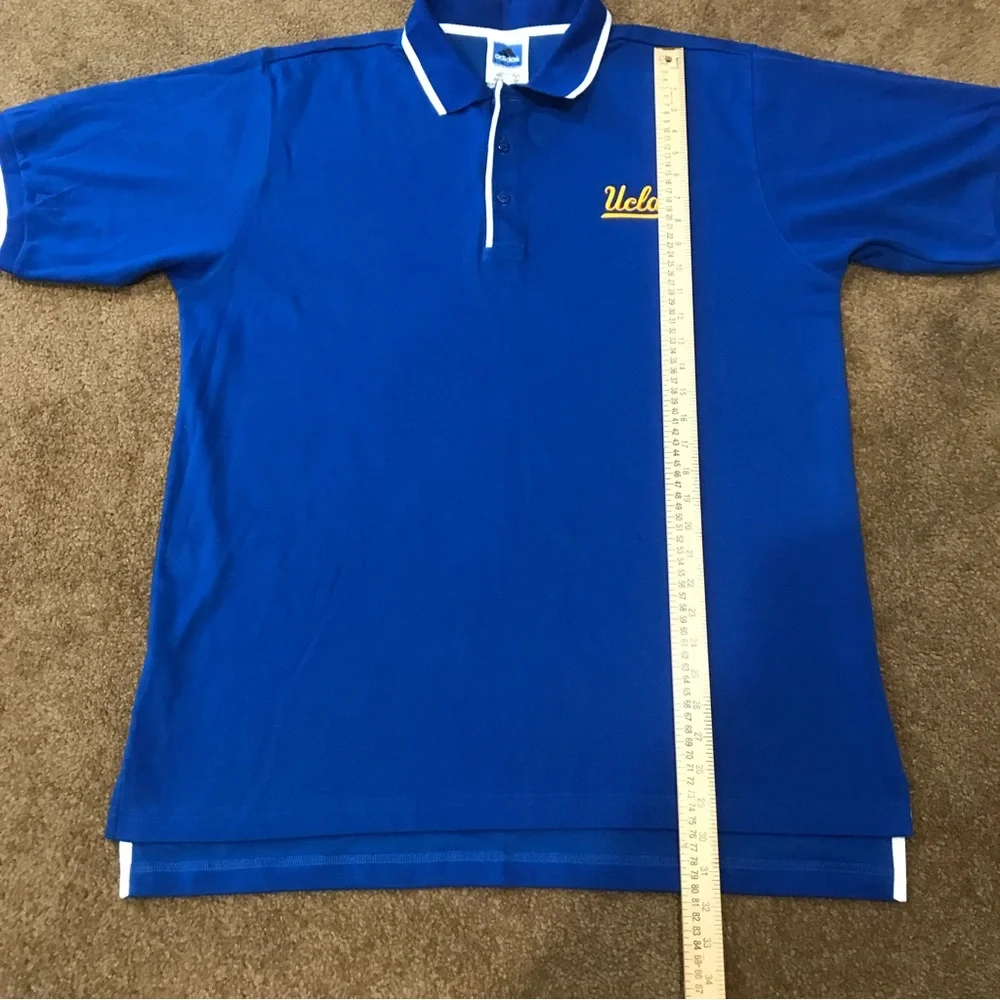 ADIDAS Mens Polo Shirt Top UCLA size Large